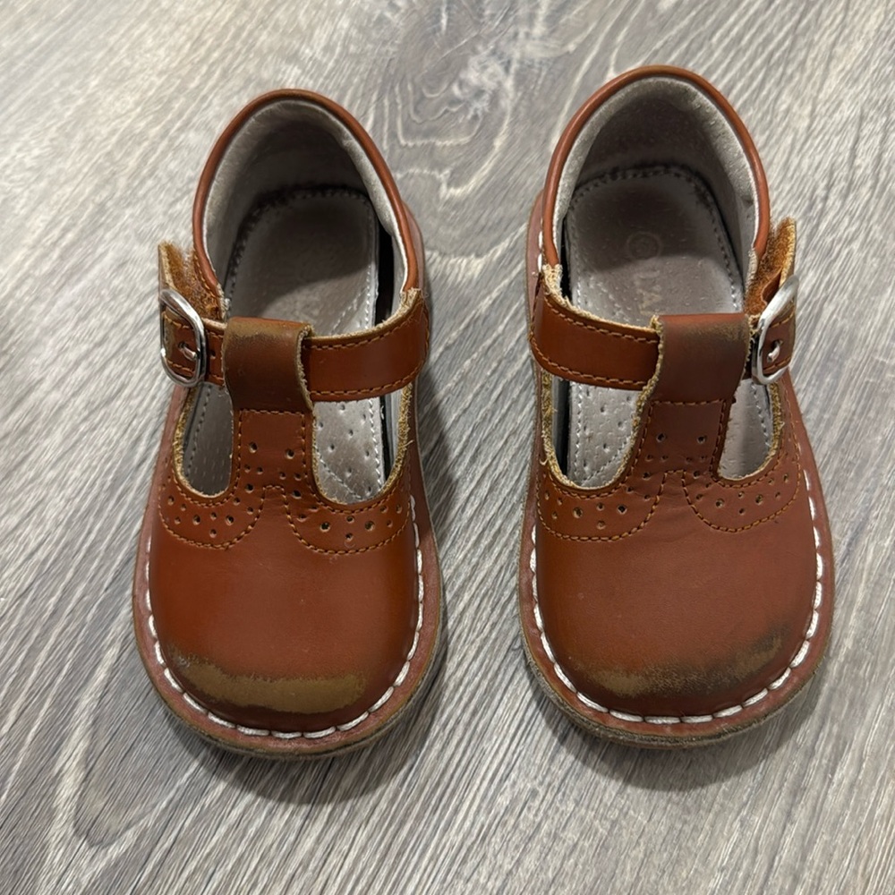 Lamour L'Amour Mary Jane shoes 6 toddler girl brown leather